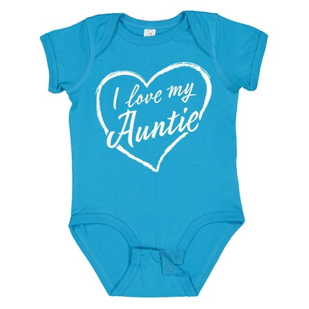 

Inktastic I Love My Auntie in White Chalk Heart Boys or Girls Baby Bodysuit