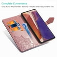 thumbnail image 3 of Samsung Galaxy Note20 Case, Dteck ShockProof Premium PU leather Magnetic Flip wallet Case with Kickstand and Flip Cover For Samsung Galaxy Note 20 5G, Rosegold, 3 of 9