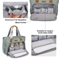thumbnail image 4 of Bolsa de pañales FHELAD grande con compartimento para portátil de 16 pulgadas, 4 of 7
