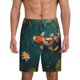 thumbnail image 1 of Balery Koi Pond Lilies Pantalones cortos de pijama de punto de algodón para hombre con cinturilla y bolsillos-3X-Large, 1 of 6