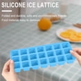 thumbnail image 3 of Vikakiooze Silicone Ice Tray Large 21 Cell Silicone Folding Ice Cell Ice Maker Container Folding Easy Release Ice Block Press Ice Box, 3 of 5