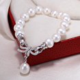 thumbnail image 2 of Natural para Mujer 925 Brazalete de Lazo de Cristal de Plata 7-8 Mm jinwen Pulsera del brazalete, 2 of 8