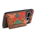 thumbnail image 3 of for Google Pixel 7 Pro Luxury Premium PU Leather + TPU Case with 3 Card Slots, Kickstand Back Case Floral Pattern Skin-Friendly Shock-resistance Cover for Google Pixel 7 Pro, Winter, 3 of 6