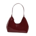 thumbnail image 4 of Bolso de hombro para mujer, bolso para mujer, para cumpleaños, trabajo, desplazamientos, primavera, al aire libre Rojo oscuro, 4 of 9