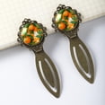thumbnail image 3 of Oranges Vintage Copper-Colored Lace Bookmarks: Elegant Gifts for Readers and Book Lovers - Set of 2 Stainless Steel Bookmarks, 3 of 5
