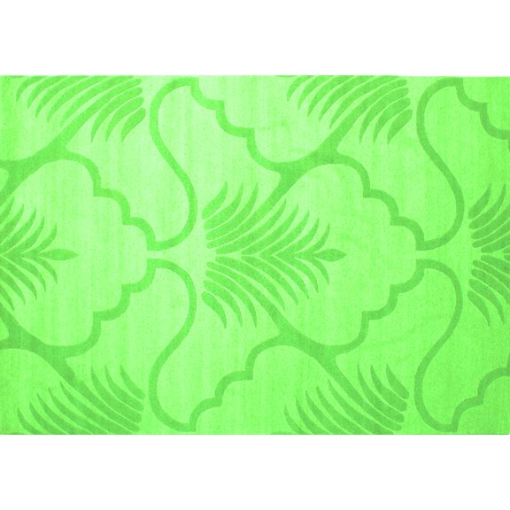 Ahgly Company Indoor Rectangle Persian Green Traditional Area Rugs, 5' x 7'