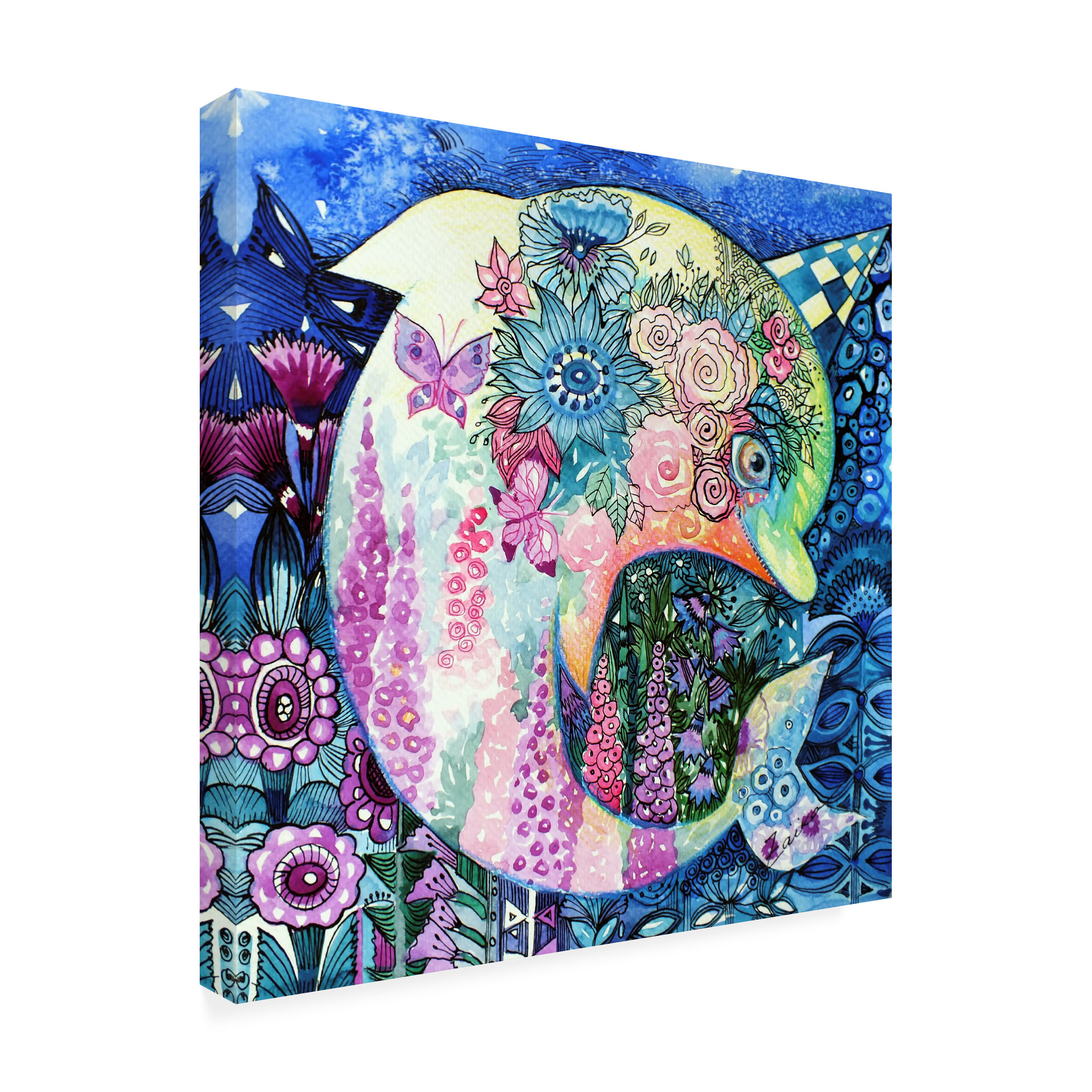 Trademark Fine Art 'Dolphin' Canvas Art by Oxana Ziaka
