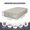 thumbnail image 6 of ZHON Air Mattress Blow Up Inflables Mattress Inflatable Mattress With Inflating Pump High Blow Up Airbed for Camping Home Travel Guests – 18in Bed Height – 880lb Weight Capacity, 6 of 9