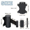 thumbnail image 2 of Uxcell Fixed Wall Mount Retractable Belt Barrier, 10 Feet Black Color Belt, 2 of 6