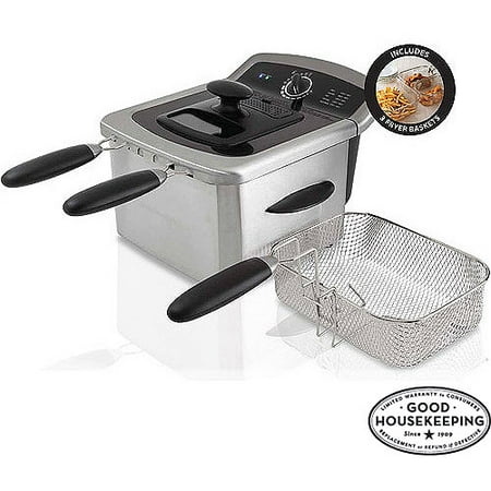Farberware Royalty Stainless Steel 4 Liter Dual Basket Deep Fryer