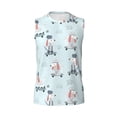 thumbnail image 6 of Picia Poodle Playing Skateboard mens Cotton Tank Undershirts , Moisture-wicking Ribbed Tanks, Lightweight Cotton Tank Undershirts-Small, 6 of 8