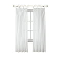 thumbnail image 5 of Indigo Ink Mia White Solid Knotted Tie Top Sheer Curtain Panel, 70" x 84", 5 of 5