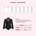 thumbnail image 7 of Doomiva Kids Boys Shiny Latin Tango Ballroom Dance Leotard Top Long Sleeve Bodysuit Gymnastics Modern Dancewear Navy Blue 8, 7 of 7