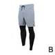thumbnail image 1 of Pantalones de running para hombre, mallas deportivas de compresión 2 en 1, de secado rápido, para fitness y gimnasio, 1 of 7