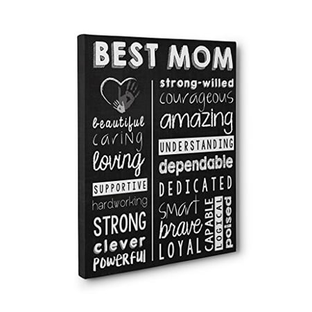 Best Mom Mother's Day Gift Subway Art Typography CANVAS Wall