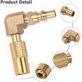 thumbnail image 2 of 1/4 Inch RV Quick Connect Elbow Adapter Conversion Fitting Low Pressure for Blackstone 17 Inch and 22 Inch, 2 of 5