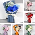 thumbnail image 1 of Dengjunhu 3PCS Artificial Carnation Rose Soap Bouquet with Stems High Color Fastness Realistic Appearance Fadeless Sweet Valentine's Day Gifts for Home Bridal Wedding Party Festival Decor, 1 of 8