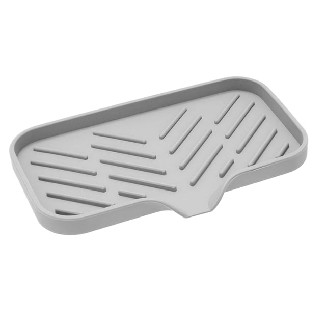 Jabonera de gel de sílice Advancent organizador de jabón para fregadero cocina tamaño grande