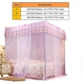 thumbnail image 2 of Lit de princesse de luxe à quatre coins avec rideau, baldaquin, moustiquaire et literie (S), 2 of 4