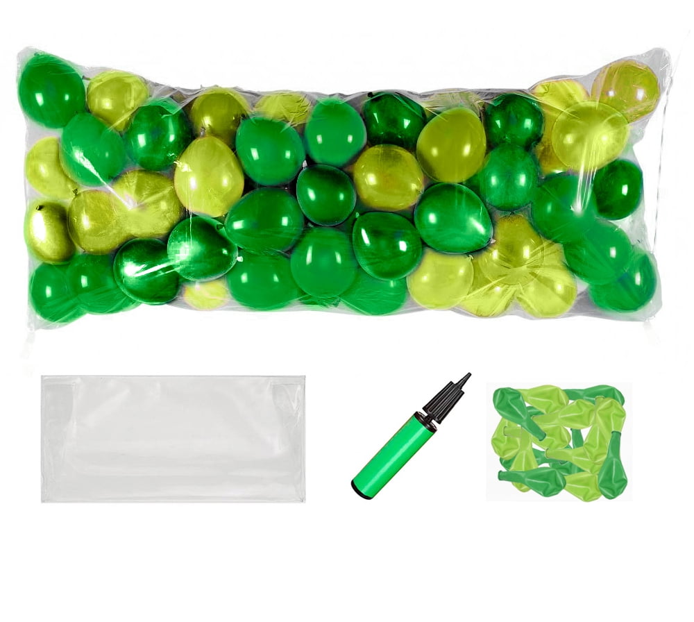 Balloon Drop Kit (St. Patrick's Day Assorted Emerald Green and Lime