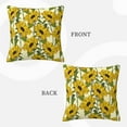 thumbnail image 3 of ZICANCN Sunflowers Orange Daisy Floral Throw Pillow Covers, Bed Couch Sofa Knit Decorative Pillow Covers for Living Room Farmhouse, 16"x16", 3 of 8