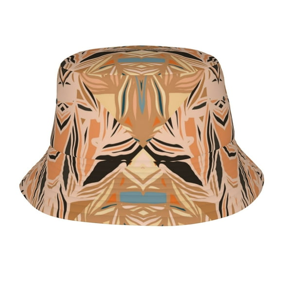 ZICANCN Aztec Abstract Traditional Print Bucket Hat, Unisex Print Double-Side-Wear Bucket Hat for Golf Fishing Beach Outdoor