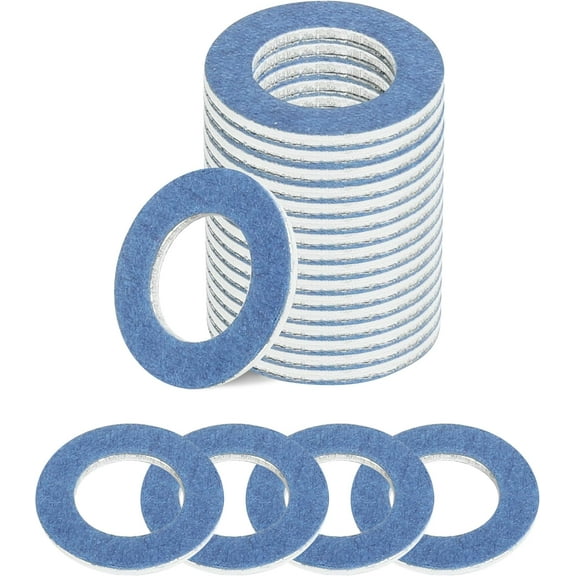 24 Pack Oil Drain Plug Gasket,Car Accessories Oil Drain Plug Washer,12mm Aluminum Gasket,Automotive Replacement,Replaces #90430-12031,Suitable for Cars,Trucks,SUVs,Etc