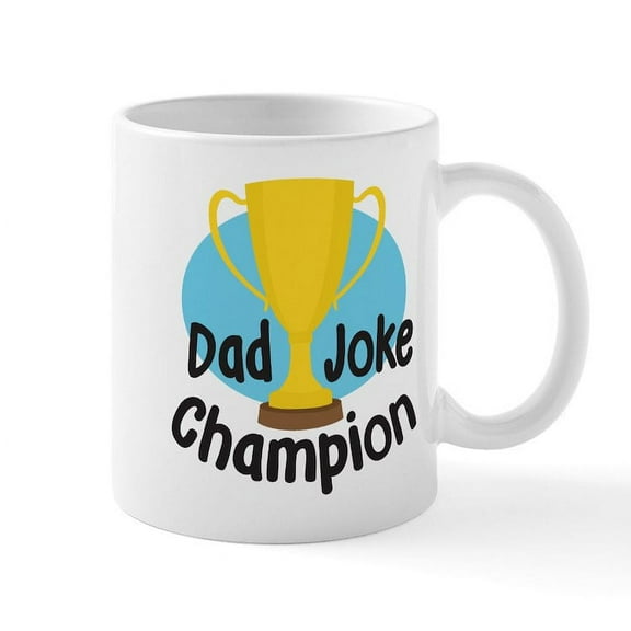 CafePress - Dad Joke Champion Mug - 11 oz Ceramic Mug - Novelty Coffee Tea Cup