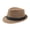 Khaki, variant on Xinyolin Fedora Hat Wide Brim Sun Protection Solid Color Panama Cap Boater Summer Beach Sunhat for Vacation