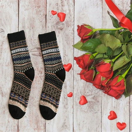 

Socks For Womens Ethnic Wind Warm Wool Thickening Fashion Winter Unisex Christmas Stockings