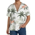 thumbnail image 3 of Disketp Men's Hawaiian Vintage Palm Trees Print Shirts Button Down Holiday Beach Shirts-Medium, 3 of 7