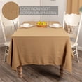 thumbnail image 2 of VHC Brands Burlap Natural Tablecloth 60" x 102", 2 of 4