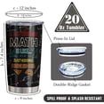 thumbnail image 3 of Math Teacher Gift, Best Math Gifts, Math Teacher Appreciation Gifts, Math Lovers Gifts for Adult/Kid, Math Gift for Women/Men, I Love Math Gift Ideas, Gifts for Math Lovers/Students/Nerds Tumbler 20OZ, 3 of 6