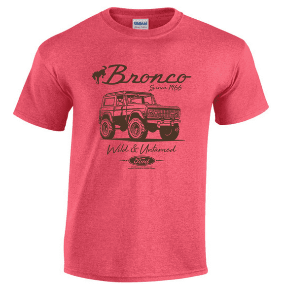 Mens Graphic Tees Ford Bronco Red T-shirt Dad Gifts Birthday Father Husband
