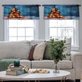 thumbnail image 5 of LALILO Kitchen Curtain Valance Castle Scottish Castle Scotland Rod Pocket Window Curtain 52"x 18" Set of 2, 5 of 7