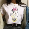 thumbnail image 3 of Camiseta de algodón de Mickey Minnie Mouse de Disney para niños, camiseta de manga corta de verano para niños, camisetas casuales Kawaii, ropa para bebés, 3 of 5