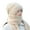 Beige, variant on HUANLEDASH Women Winter Hat with Integrated Long Scarf Thick Warm Knitted Windproof High Elasticity Full Protection Outdoor Travel Cold Weather Cap