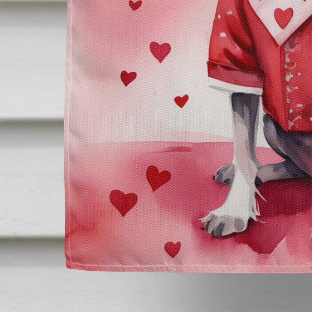 Chinese Crested My Valentine House Flag 28 in x 40 in