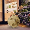 thumbnail image 4 of Giant PVC Inflatable Christmas Decorated Ball Ornaments Outdoor Large Xmas Blow Ball Decorations for Christmas Themed Party Ornaments(Beige), 4 of 5