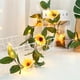 thumbnail image 3 of Ounissouiy Lámpara de alambre de cobre LED de ratán de hoja verde Artificial, lámpara de vid de girasol, LED, decoración de Navidad, lámpara Iluminación navideña Como se muestra, 3 of 6