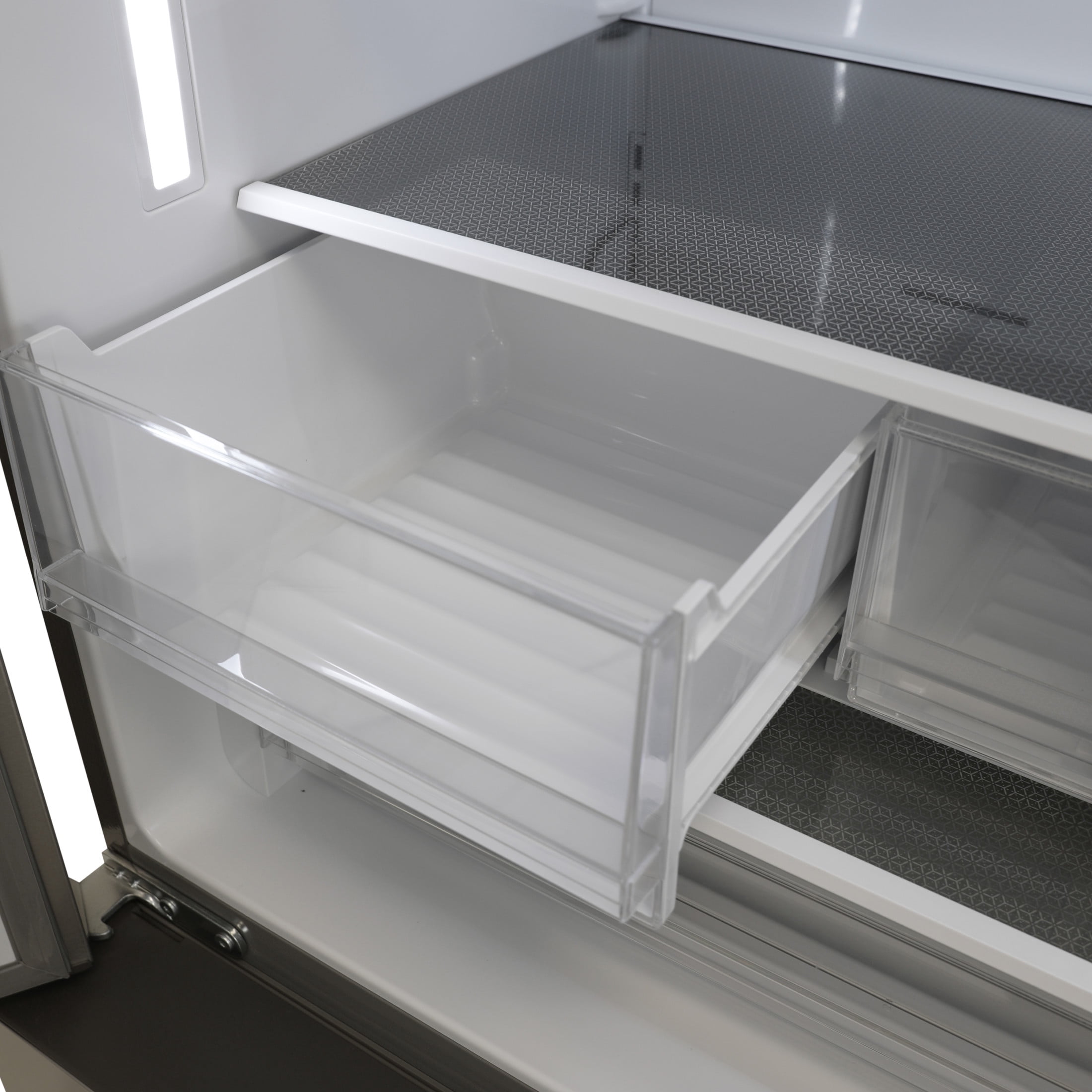 Avanti French Door Refrigerator with Water and Ice Dispenser, 22.1 cu ft Capacity, in Stainless Steel (FFFD22IWR3S)