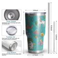 thumbnail image 6 of 30oz Blue Fantasy Creatures Pattern Tumblers Stainless Steel Tumbler with Lid and Straw,Vacuum Insulated Double Wall Travel Tumbler Cups Mug with Cleaning Brush for Coffee,Tea, 6 of 7