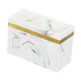 thumbnail image 2 of Organizador de baño con 2 ranuras para cepillos de dientes, organizador multifuncional para maquillaje Blanco, 2 of 9