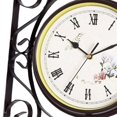 thumbnail image 6 of Antique Style Double Sided Wall Clock Quiet Decoration Powered Hanging Clocks for Bedroom, Garden, Indoor, Outdoor, Kitchen, Patio, 6 of 7