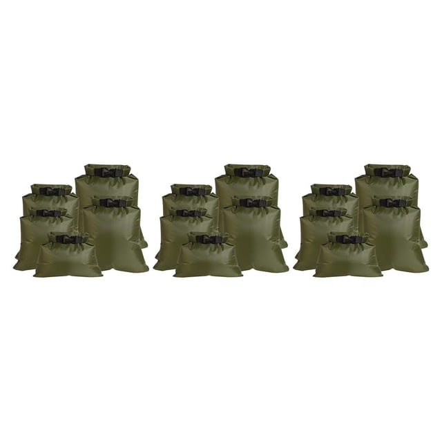 Wosthever Bolsa seca impermeable de 5 piezas para kayak, paquete de piragüismo a la deriva, portátil, senderismo, acampada, hebilla, saco de Type1 NO1