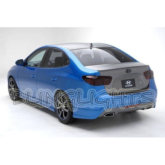 For 2007-2010 Hyundai Elantra Tinted Smoked Tail Light Lamps Overlays Film Protection