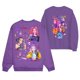 thumbnail image 1 of Pop cazadora para niña Demo-n Hunters Boys Girls Fashion Round-Neck Sweatshirt Streetwear Soft Comfortable Long Sleeve Hoodie for Daily Wear Spring Fall Winter （Purple）, 1 of 4