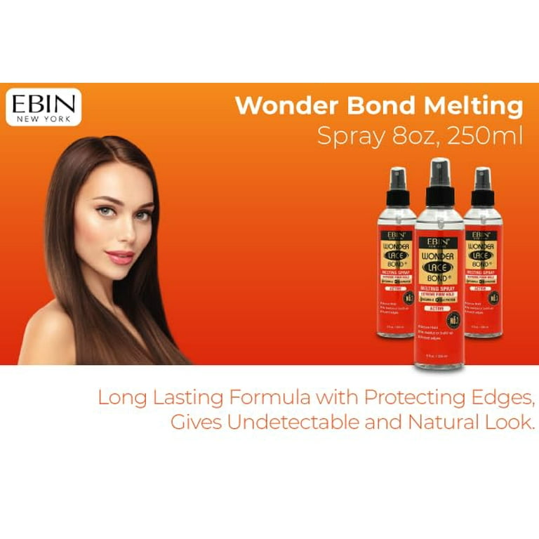 Ebin New York Wonder Lace Bond Melting Spray - Extreme Firm Hold Active 3.39oz