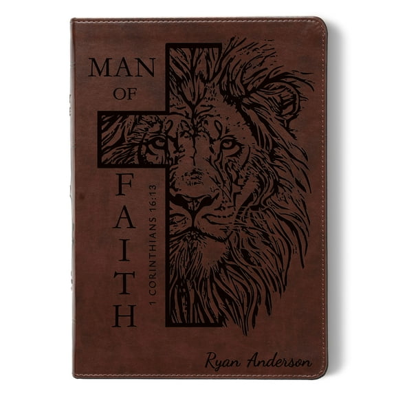 Personalized Bible for Men, ESV Wide Margin, Customized Bible for Men Name Engraved, English Standard Version Bibles for men bible gifts men