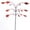 B, variant on Stanwood Wind Sculpture Triple Leaf Windmill Outdoor Garden Copper Art